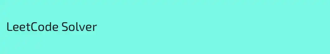 LeetCode Solver